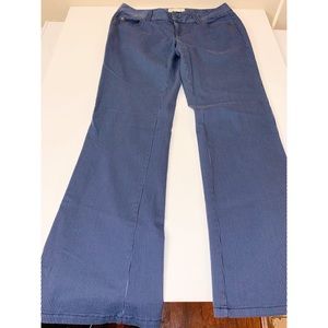 Michael Kors Blue Striped Wide Leg Pants